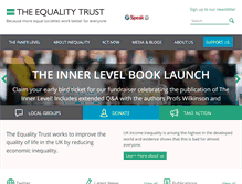 Tablet Screenshot of equalitytrust.org.uk